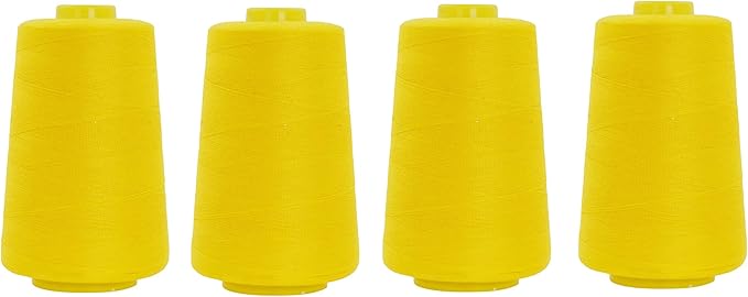 Mandala Crafts 4 Pack of Serger Threads Cones Spools by MandalaCrafts