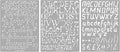 Aleks Melnyk No.44 Pyrography Stencils, Wood Burning 3 PCS Templates, Metal by AleksMelnyk