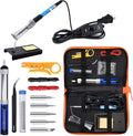 Soldering Iron Kit Electronics, 60W Adjustable Temperature Welding Tool by ANBES