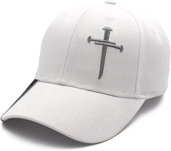 Jesus 3 Nail Cross Adjustable Baseball Cap with American Flag Hats for Men and Women Christian Gifts