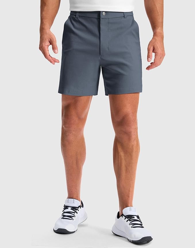 G Gradual Men's Golf Dress Shorts 5"/ 7"/ 9" Stretch Casual Work Flat Front Shorts for Men with 3 Pockets Quick Dry