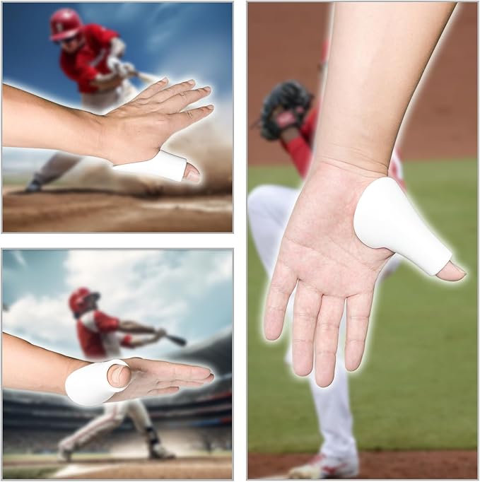 Catcher's Thumb Shield Baseball Thumb Guard for Baseball & Softball Catchers Thumb Protector for Baseball Catcher Gear Training Aid Catcher Accessories Reduce Sting