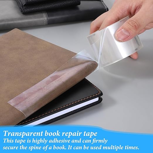 Clear Book Binding Tape 2 Inch Wide Archival Safe Acid-Free Book Repair Tape - Image 6