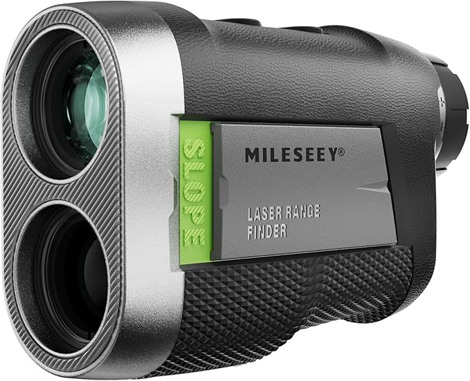 MILESEEY PF260 Golf Rangefinder with Slope, Removable Battery Power, 1100 yd Rechargeable Laser Range Finder Golf, ±0.4 yd Accuracy, 0.3s Flag Lock Vibration, 6X, Magnetic, Golf Accessories for Men