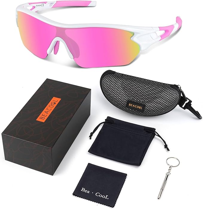 BEACOOL Polarized Sports Sunglasses for Men Women Youth Baseball Cycling Running Driving Fishing Golf Motorcycle TAC Glasses
