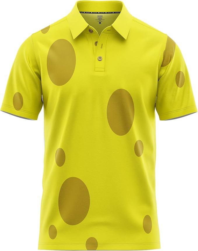 Funny Parody Golf Polo Shirt – Fun Movie Performance Quick Dry UPF Sun Protection Moisture Wicking Casual Wear Shocker Golf