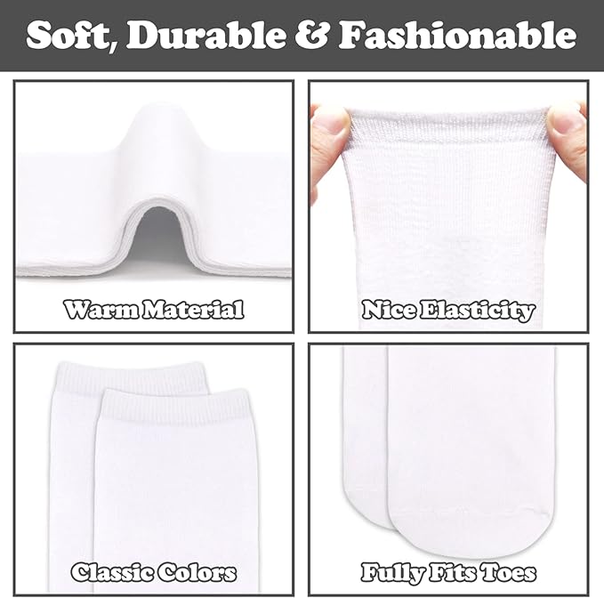 Sarfel Kids Soccer Socks Toddler Soccer Socks Girls Boys Soccer Socks Kids Tube Socks with Stripes Toddler Knee High Socks