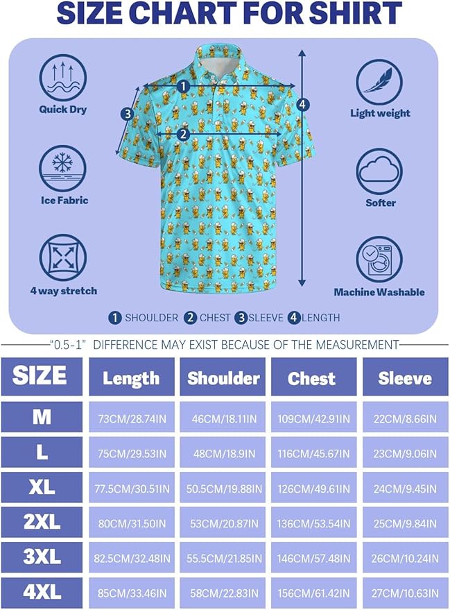 Mens Golf Shirts Golf Polo Shirts for Men Short Sleeve Polo Shirts Golf Gifts