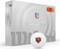 WILSON 2025 Duo Soft NFL Golf Ball - 12 Balls, White, Atlanta Falcons