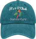 Jimmy Music Buffett Accessories Hats Its 5 Oclock Some Where Baseball Cap Mom Hat Pigment Black Womens Bucket