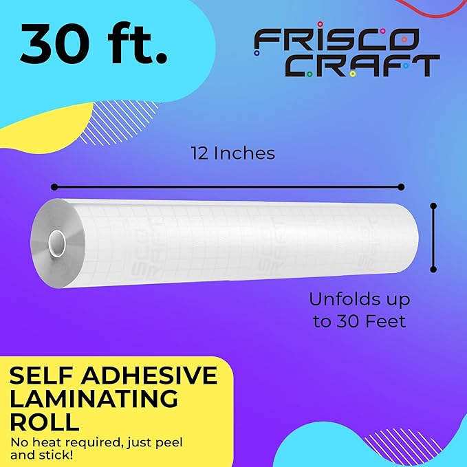 Frisco Craft Matte Clear Self Adhesive Laminating Roll - Image 2