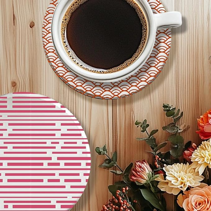 CHGCRAFT 16 Sheets Artistic Lines Clay Texture Mat Wavy and Plaid Pattern - Image 7