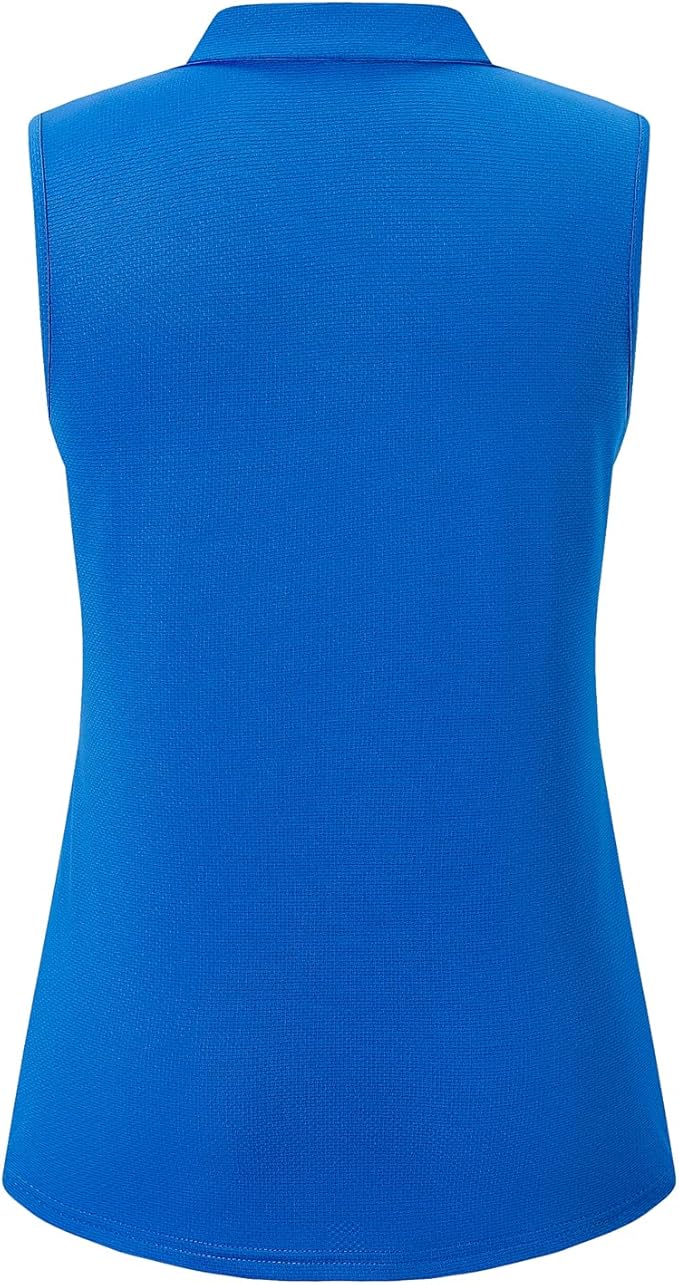 Womens Sleeveless V Neck Golf Polo Shirts