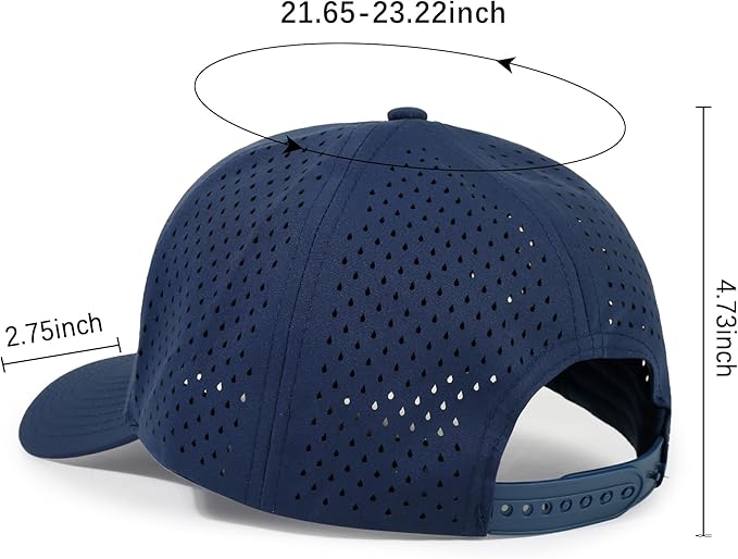 HH HOFNEN Quick Dry Baseball Cap Mesh Snapback Hat Sun and Rain Protection Structured Golf Trucker Hats for Men Women