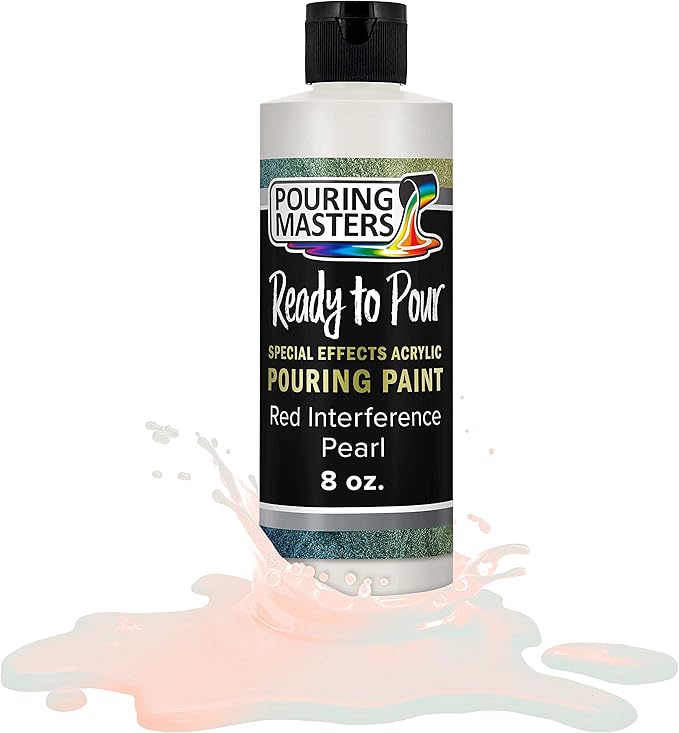Pouring Masters Red Interference Pearl Special Effects Acrylic Pouring Paint by USArtSupply