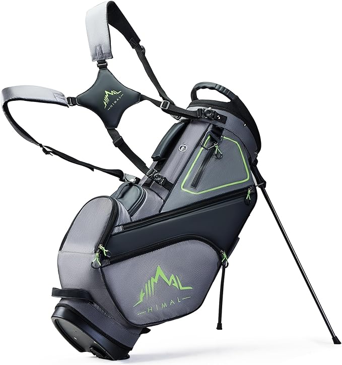 UNIHIMAL 14 Way Dividers Golf Stand Bag Lightweight, Golf Bag for Men Women with Multiple Pockets, Dual Strap and Rain Cover Hood