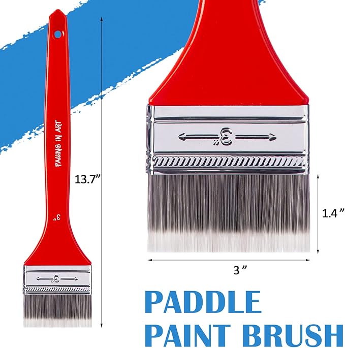 Falling in Art Flat Paddle Paint Brush - Image 2
