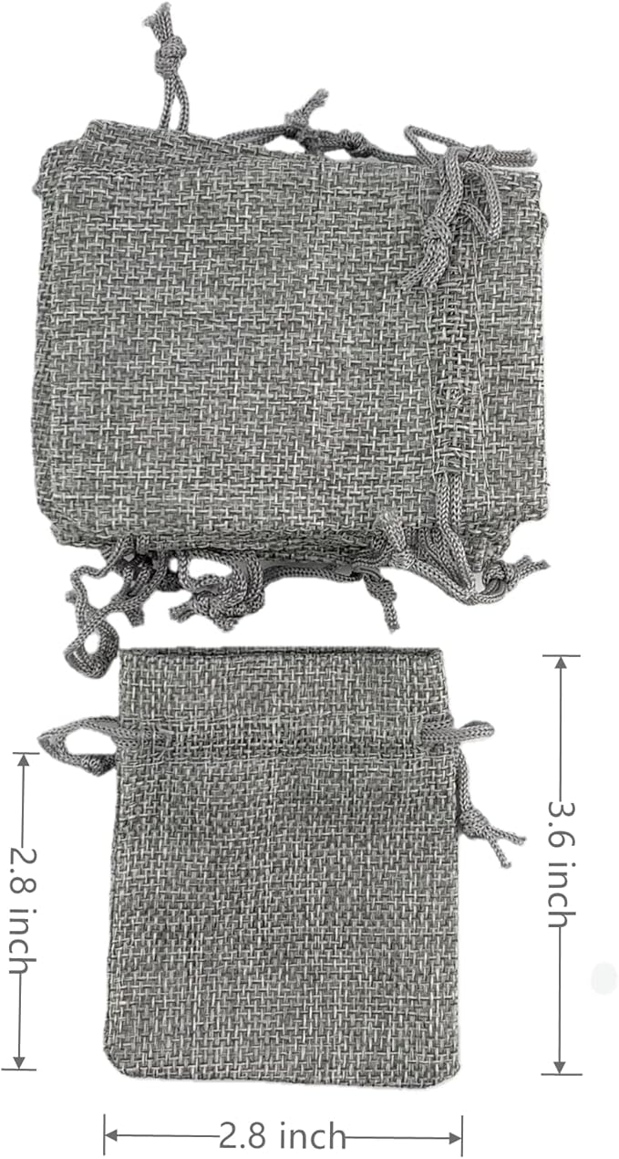 Palmhomee Pack of 25 Burlap Gift Bags - Image 2