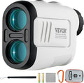 VEVOR Golf Rangefinder, Laser Golfing Hunting Range Finder, 6X Magnification Distance Measuring, Golfing Accessory with High-Precision Flag Lock, Slope Switch, Continuous Scan, and Batteries