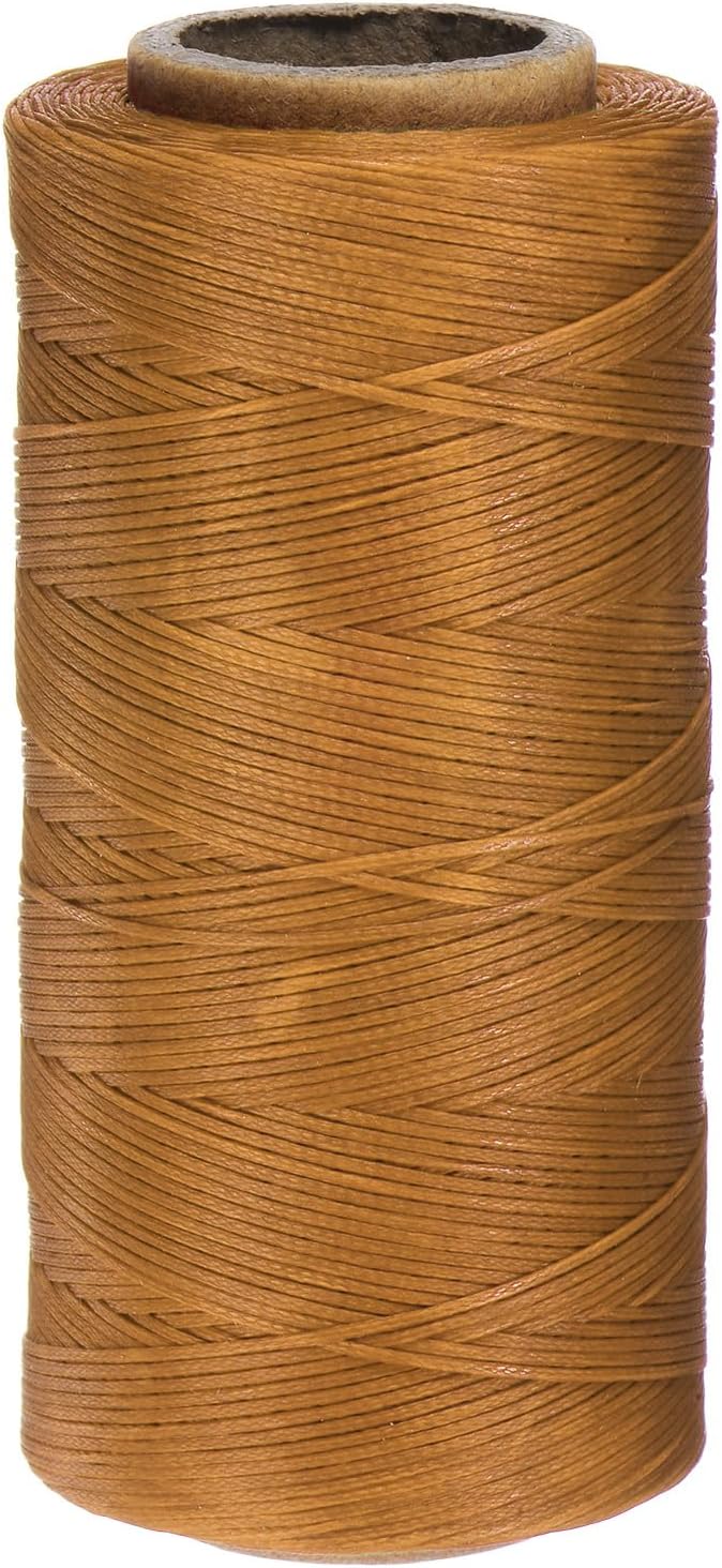 uxcell 150D 0.8mm Flat Waxed Thread 284 Yards Polyester Leather Sewing Waxed by uxcell