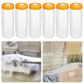 uyoyous 6 Rolls 9x67 ft Painters Plastic by uyoyous