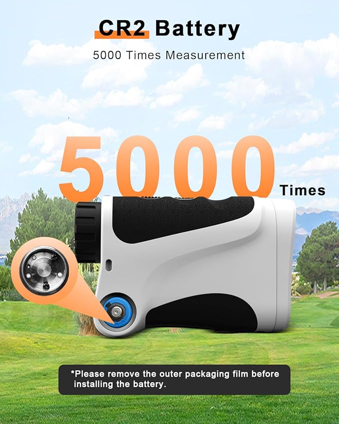 Golf Range Finder 650 Yards RangeFinder Golfing High Clarity Display 6X Magnification 0.5 Yard Accuracy Pin Seeker Easy to Use Simple