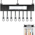 1Pcs Dugout Organizer, Baseball Softball Bat Holder Wall Mount with 3 Fence Hooks 8 Hanging Strap and Name Tag, Bat Rack Accessories for Dugout Fence Team Coach Players Gifts
