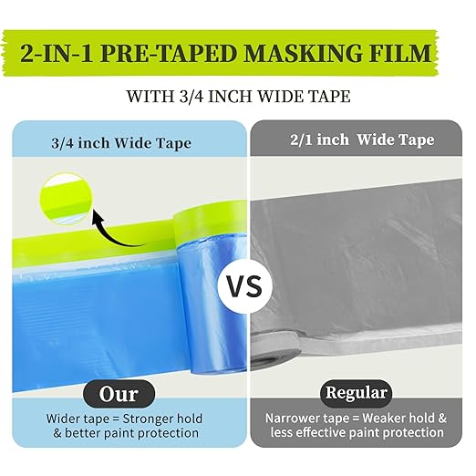 Pre-Taped Masking Film for Painting - Image 3