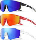 3PACK Kids Sunglasses Youth Baseball Sunglasses for Boys Girls Age 4-12,Softball Sports Cycling Goggles UV Protection