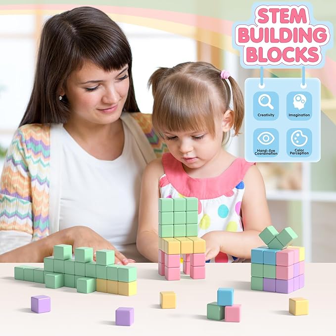 32pcs Magnetic Blocks Building Cubes - Image 5