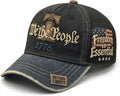 USA 250th Anniversary Hat, Adjustable 250th Anniversary Printed Patriotic Baseball Caps, Tribute Retro Washed Hat