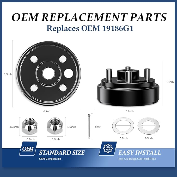 Golf Cart Brake Drum/Hub Assembly for EZGO