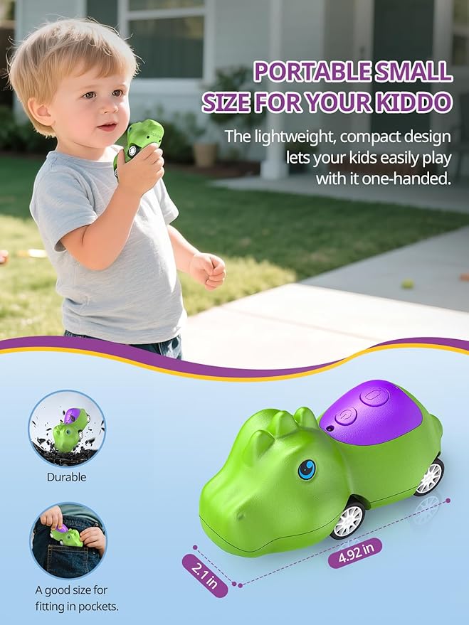 Dinosaur Walkie Talkies for Kids Rechargeable, Dino Toy Cars for Boys & Girls - Image 5