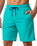9 Inch Men Swim Trunks with Mesh Lining Quick Dry Breathable Pockets for Summer Beach Cruise Water Park Gym Running