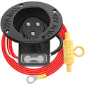 Golf Cart 48V Charger Receptacle with Fuse and Cord for Club Car DS 1995-UP, Club Car DS Charging Port for 1995-UP Golf Cart, OEM# 101802101, 1018021-01,101846801,1018468-01