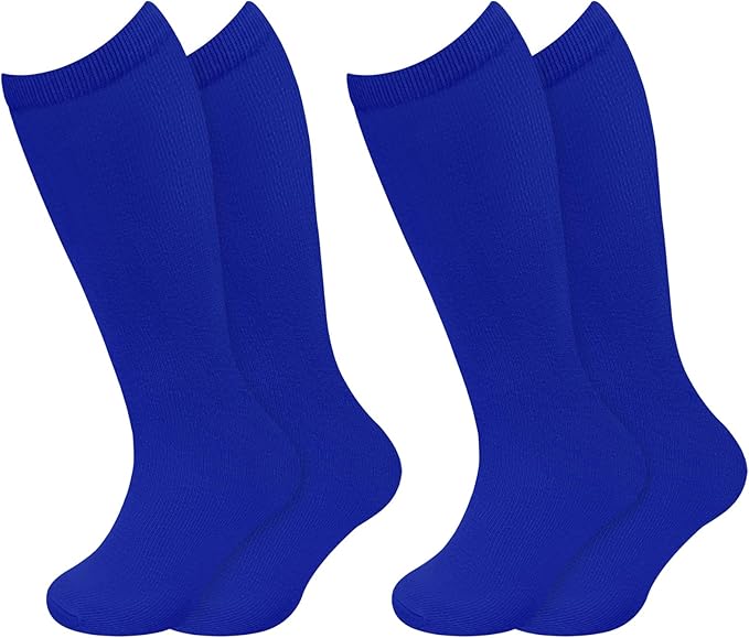 Sarfel Kids Soccer Socks Toddler Soccer Socks Girls Boys Soccer Socks Kids Tube Socks with Stripes Toddler Knee High Socks