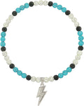 Baseball Necklace for Men 16/18/20 Inch Bling Ice Collection Lightning Bolt Pendant Necklace for Women Rhinestone Clay Beaded Discoball Accessories Gifts for Baseball Team Players Lovers