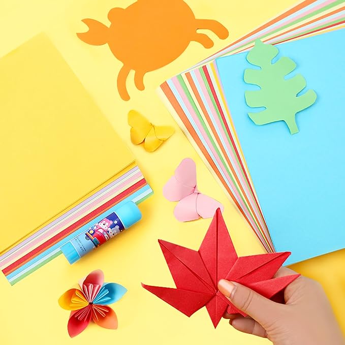 200 Sheets Origami Paper, 20 Colors Origami Craft Kit 6x6, Double Sided Color - Image 5