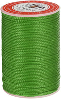 uxcell Round Leather Sewing Waxed Thread, 55m / 60 Yards Wax Polyester String by uxcell