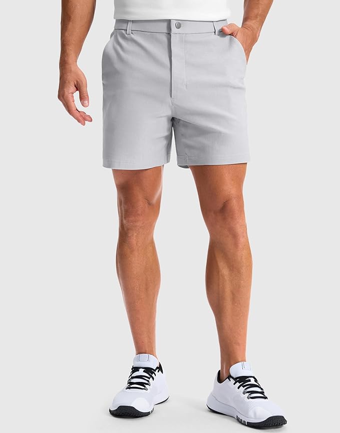 G Gradual Men's Golf Dress Shorts 5"/ 7"/ 9" Stretch Casual Work Flat Front Shorts for Men with 3 Pockets Quick Dry