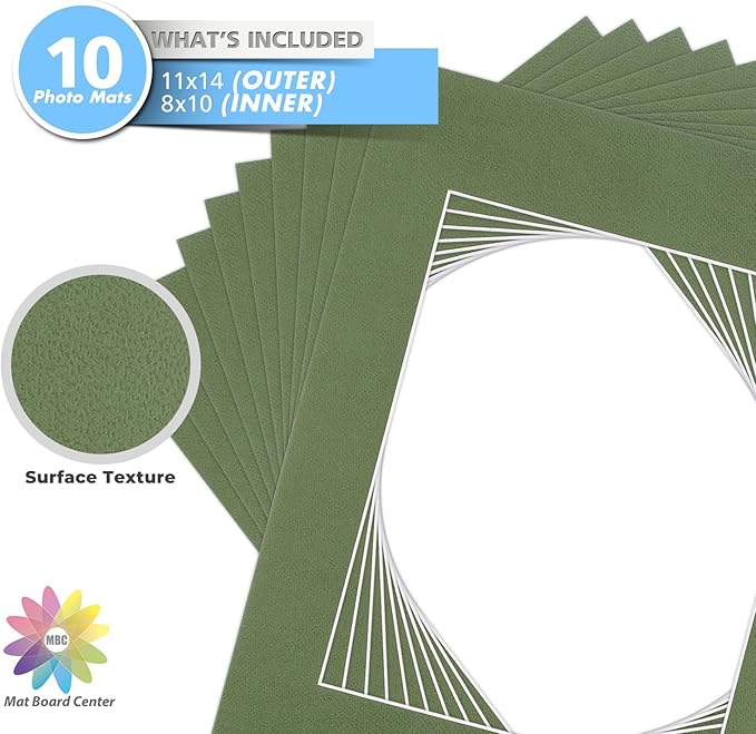 Mat Board Center, 11x14 for 8x10 Rock Garden Color Mats - Image 4