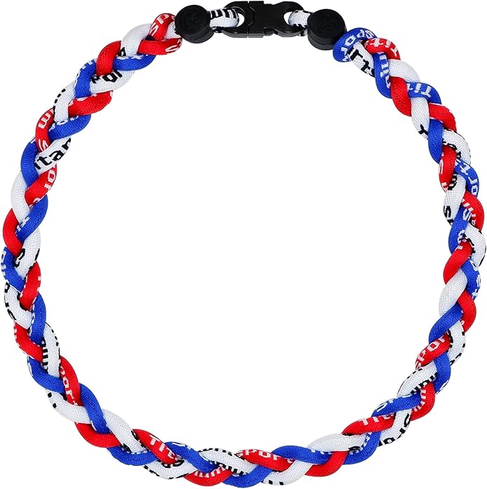 Baseball Rope Necklaces, League Team Colors Braided Necklace, Baseball Team Gifts