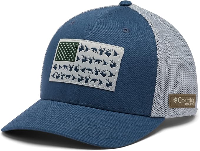 Columbia Unisex-Adult PHG Game Flag Mesh Ball Cap - Low Crown