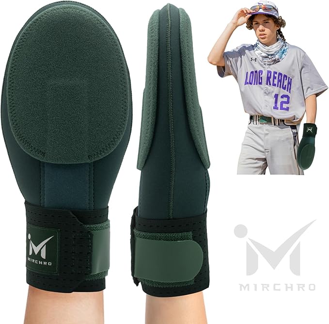 Baseball Sliding Mitt, Youth Ages 6-12 & Teens Adults 12+, Sliding Glove Hand Guard for Baserunning, Hard Shell Ambidextrous Left/Right, Baseball/Softball Compatible, Drip Style