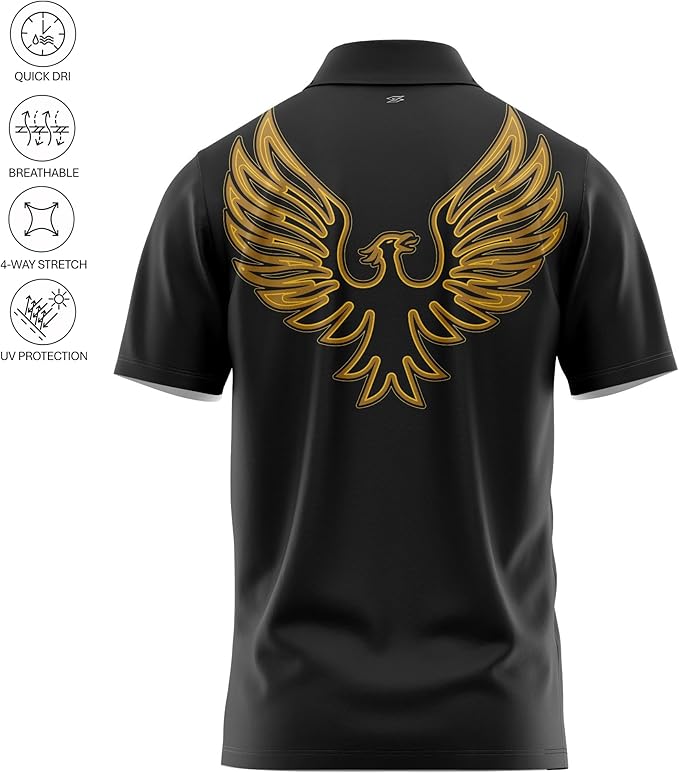 Funny Parody Golf Polo Shirt – Fun Movie Performance Quick Dry UPF Sun Protection Moisture Wicking Casual Wear Shocker Golf