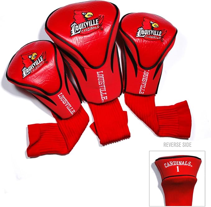 Team Golf NCAA Florida Gators Contour Golf Club Headcovers (3 Count) Numbered 1, 3, & X, Fits Oversized Drivers, Utility, Rescue & Fairway Clubs, Velour Lined for Extra Club Protection
