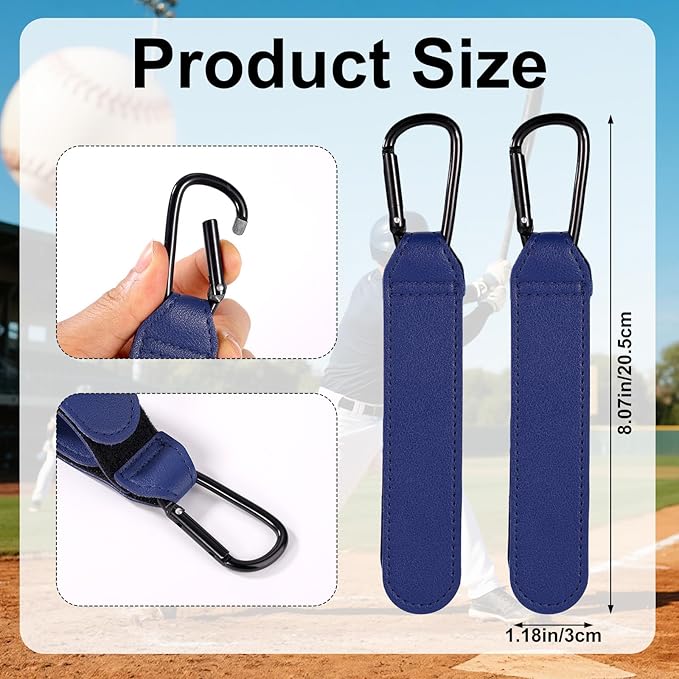 Adjustable Baseball Glove Clip, Adjustable Baseball Glove Holder for Bag with Hanging Loops Sports Training Gear Organization Clip Bag Tool for Drying Charms Team Gifts