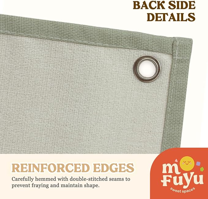 Playroom Decor, Long Live Playtime Wall Hanging Linen Banner, Sage Green - Image 3