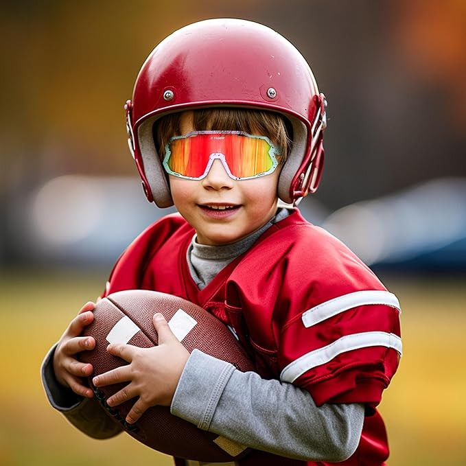 X-TIGER Kids Sunglasses Polarized Youth Baseball Sunglasses for 8-14 boys girls UV400 Sports Softball Cycling Glasses