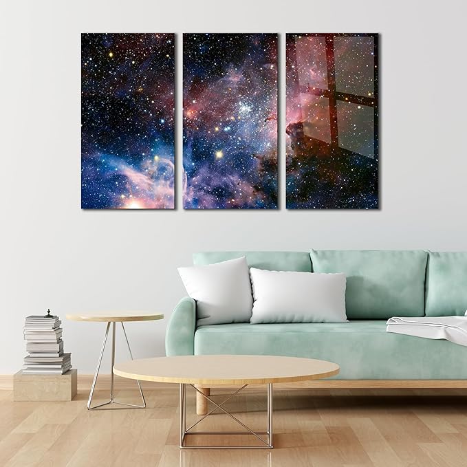 SpiritualHands Stunning Nebula Tempered Glass Wall Art Painting - Image 9